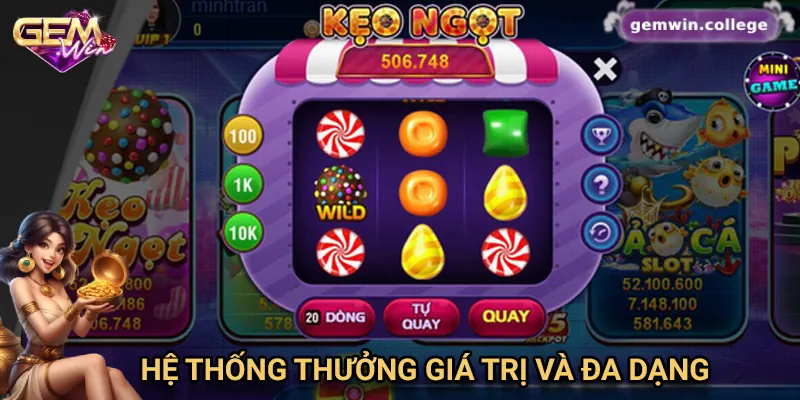 Các Phần Thưởng Hấp Dẫn Khi Chơi Nổ Hũ VIP Tại Gemwin Hệ thống phần thưởng giá trị và đa dạng từ nổ hũ Vip Gemwin